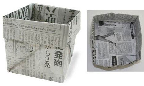 用紙折垃圾桶手工怎么折，學(xué)手工制作折紙垃圾桶