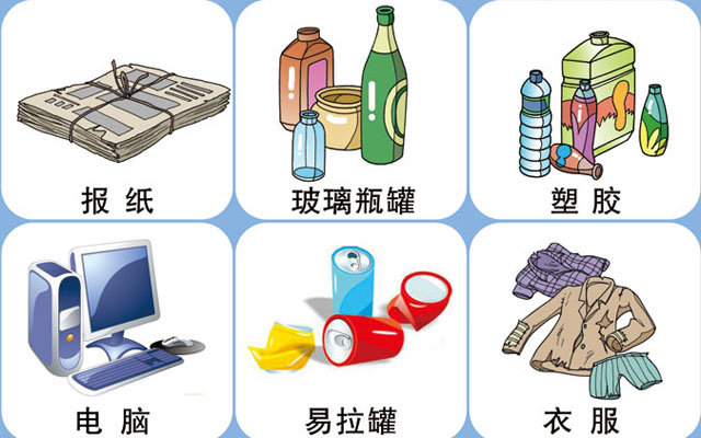 垃圾桶圖標及分類標識有哪些？
